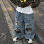 【90-160】パンツ 男の子 デニム素材 履きやすい ラフ ストレート ボトムス - 画像 (2)