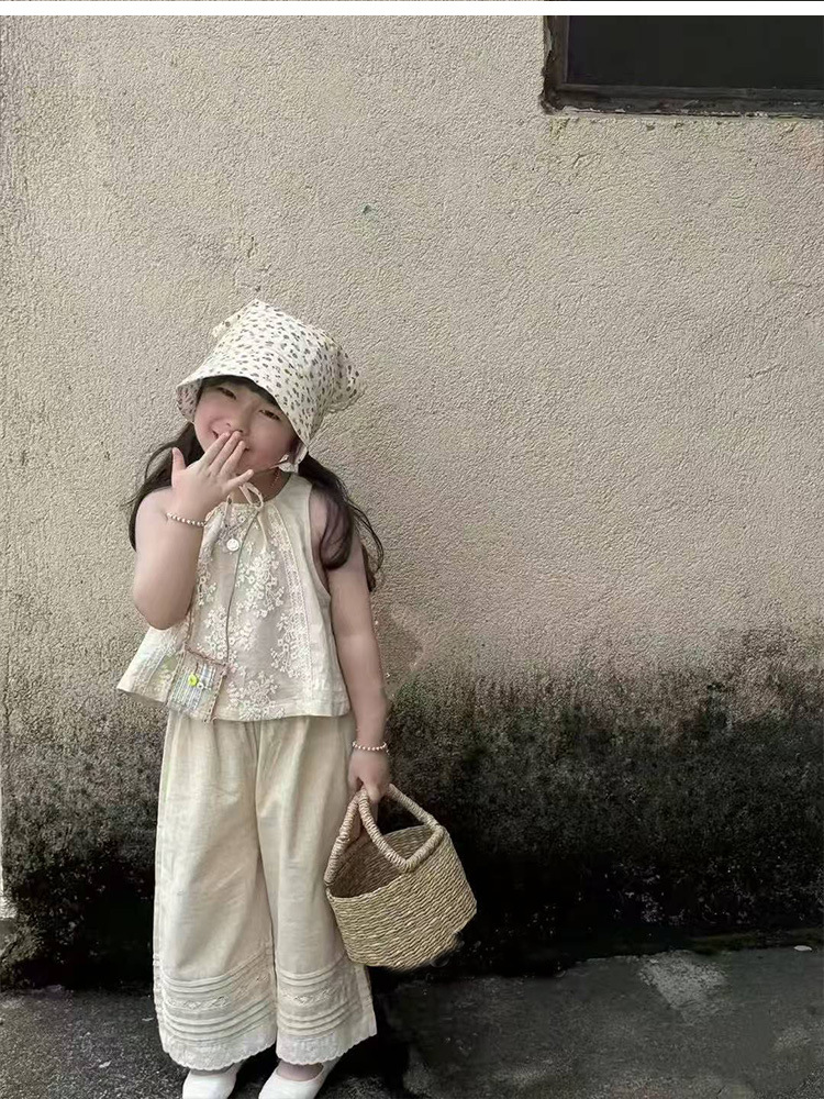 O1CN01c5hls728geVnVt9Ub_940097962-0-cib.jpg 【90-140】セットアップ 女の子 ふんわり 爽やか こなれ感 着せやすい トップス&パンツ - 画像 (1)