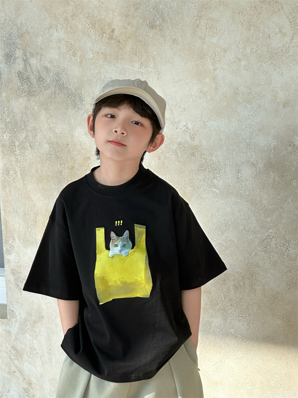 【90-150】Tシャツ カートゥーン 半袖 ルーズ 合わせやすい トレンド - 画像 (6)