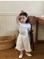 【80-130】半袖 Tシャツorパンツ 女の子 韓国風 合わせやすい こなれ感 着せやすい