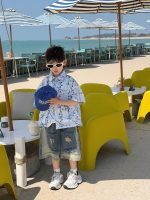 【90-160】半袖 シャツ 男の子 おしゃれ すっきり 快適 カジュアル トップス - 画像 (2)