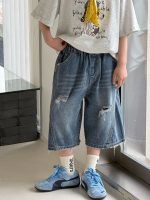 【90-160】ショートパンツ 男の子 ダメージ ジーンズ - 画像 (5)