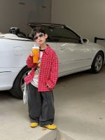 【90-160】シャツ 男の子 チェック柄 肌触りいい 合わせやすい トップス - 画像 (6)