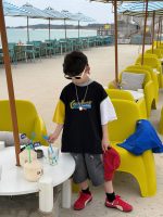 【90-160】半袖 Tシャツ 男の子 トレンド 軽快 ストリート 合わせやすい トップス - 画像 (3)