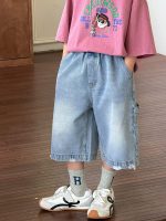 【90-160】デニムパンツ 男の子 カジュアル 合わせやすい ハーフパンツ