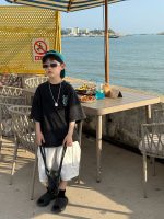 【90-160】半袖 Tシャツ 男の子 肌触り良い リラックス 着せやすい ルーズ トップス - 画像 (4)
