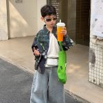【90-160】パンツ 男の子 デニム素材 リラックス 履きやすい クール ボトムス - 画像 (5)