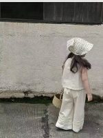 【90-140】セットアップ 女の子 ふんわり 爽やか こなれ感 着せやすい トップス&パンツ - 画像 (4)