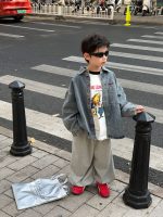 【100-160】アウター 男の子 デニム素材 ストリート 合わせやすい トップス - 画像 (5)