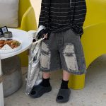 【90-160】ショートパンツ 男の子 デニム素材 履きやすい おしゃれ ボトムス