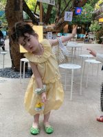 【90-140】セットアップ 女の子 フリル襟 トップス＆パンツ - 画像 (4)