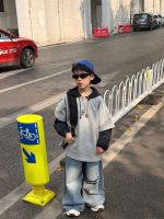【90-160】長袖 Tシャツ 男の子 合わせやすい ストレート カッコイイ トップス - 画像 (3)