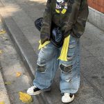 【90-160】パンツ 男の子 デニム素材 履きやすい ラフ ストレート ボトムス - 画像 (3)