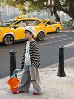 【90-160】アウター 男の子 ボーダー 柔らかい デイリー 合わせやすい トップス - 画像 (6)