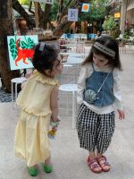 【90-140】セットアップ 女の子 フリル襟 トップス＆パンツ - 画像 (5)