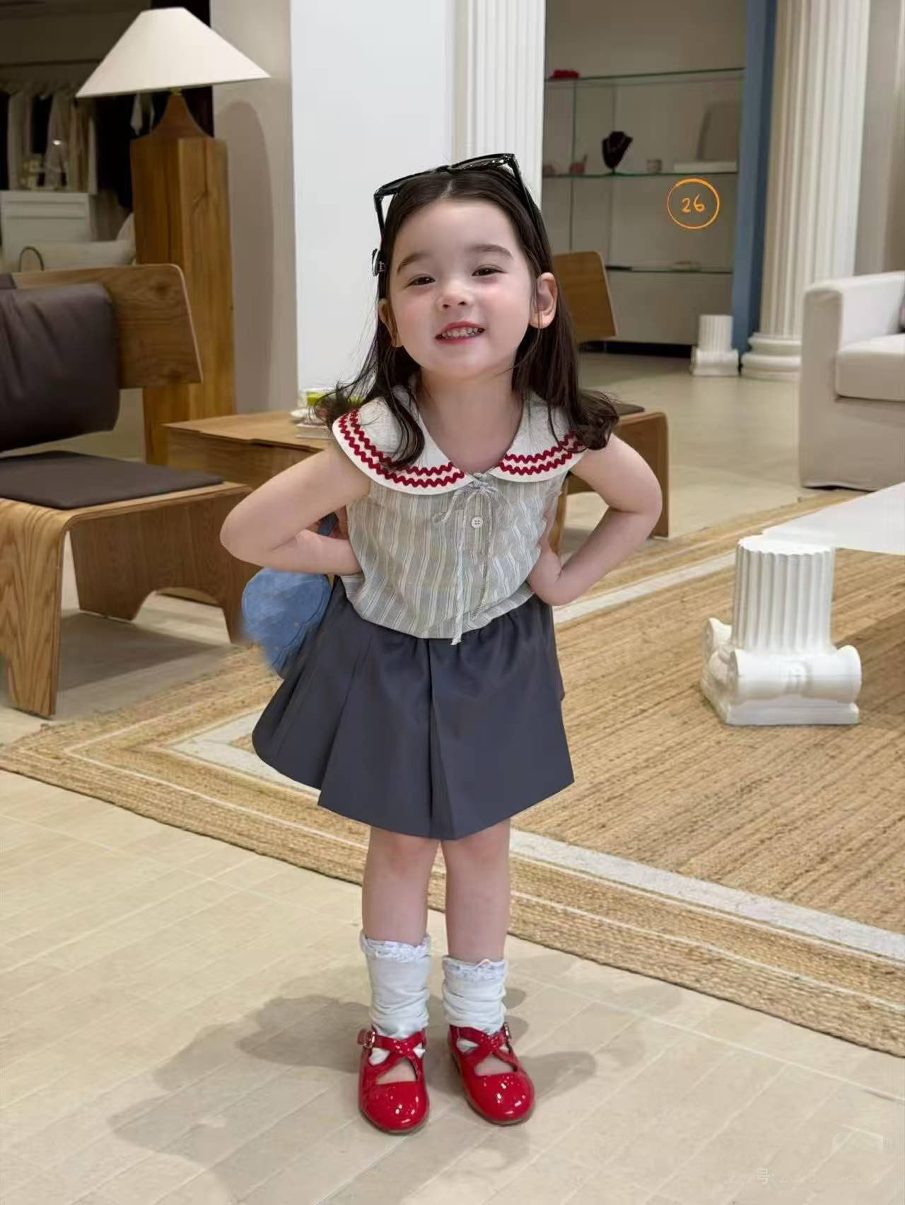 O1CN01o6vvjU28gebczTfsH_940097962-0-cib-2.jpg 【80-130】トップスorスカート 女の子 トレンド 着せやすい 韓国風 - 画像 (1)