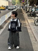 【90-160】トレーナー 男の子 合わせやすい カジュアル ゆったり トップス - 画像 (6)