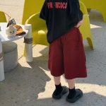 【90-160】ショートパンツ 男の子 合わせやすい ストリート 今っぽい ボトムス - 画像 (3)