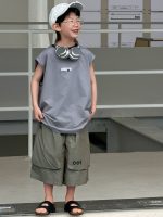 【90-160】ベスト 男の子 襟元バイカラー 合わせやすい - 画像 (3)