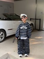 【90-160】セットアップ 男の子 ボーダー柄 こなれ感 おしゃれ パーカー&パンツ - 画像 (6)