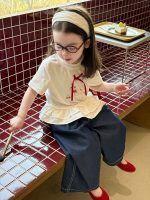 【80-130】半袖 Tシャツorパンツ 女の子 トレンド感 着せやすい すっきり 着せやすい - 画像 (3)