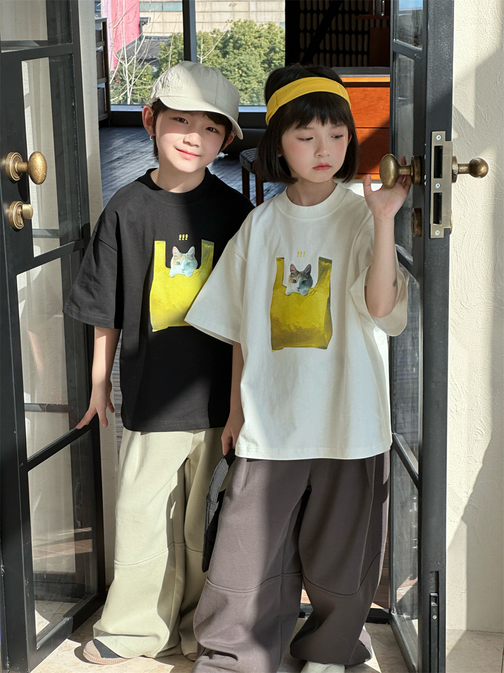 【90-150】Tシャツ カートゥーン 半袖 ルーズ 合わせやすい トレンド - 画像 (3)