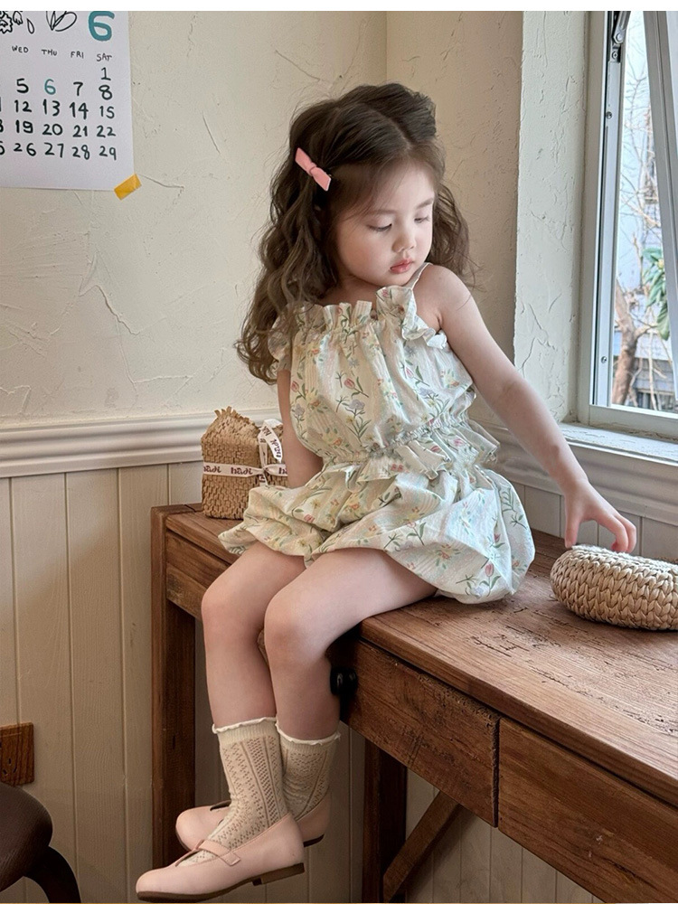 【80-110cm】トップスorショートパンツ 女の子 ふんわり 可愛さ満点 着せやすい ラフ