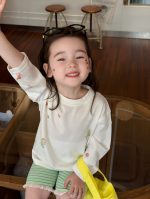 【90-140】Tシャツ or ショートパンツ 女の子 カートゥーン ボーダー柄 - 画像 (5)