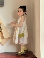 【90-140】ワンピース 女の子 ノースリーブ 切り替え - 画像 (6)