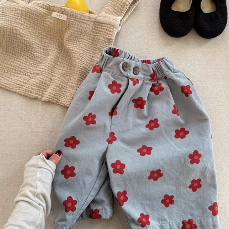【80-120】ベビー パンツ 花柄 ゆったり 履きやすい - 画像 (4)