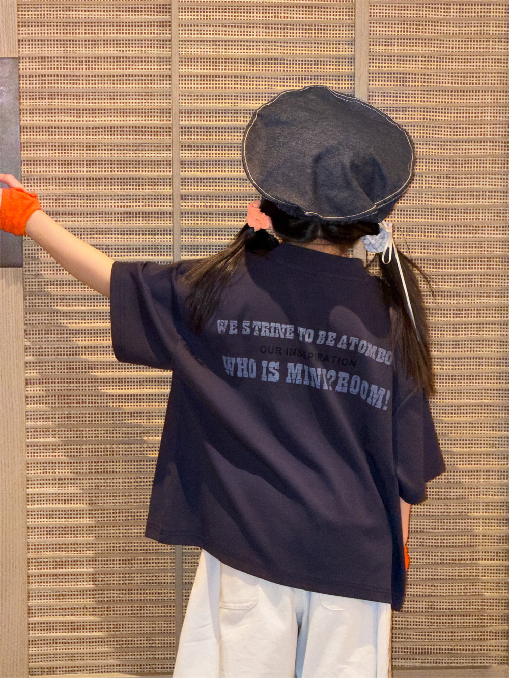 【90-150】Tシャツ 半袖 キッズ バックプリント 男女兼用 ゆったり カジュアル トップス 子供服 - 画像 (5)
