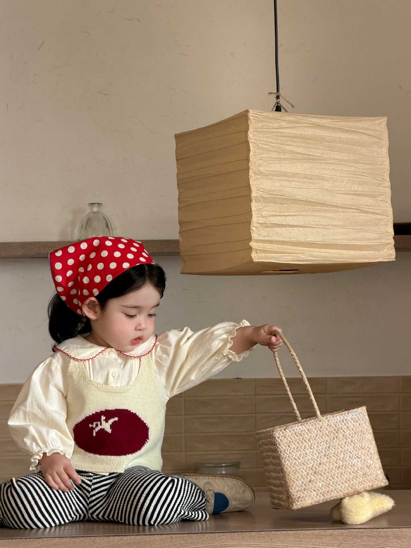 【73-110】ベビー女の子 スウィート ベスト/トップス/パンツ - 画像 (6)