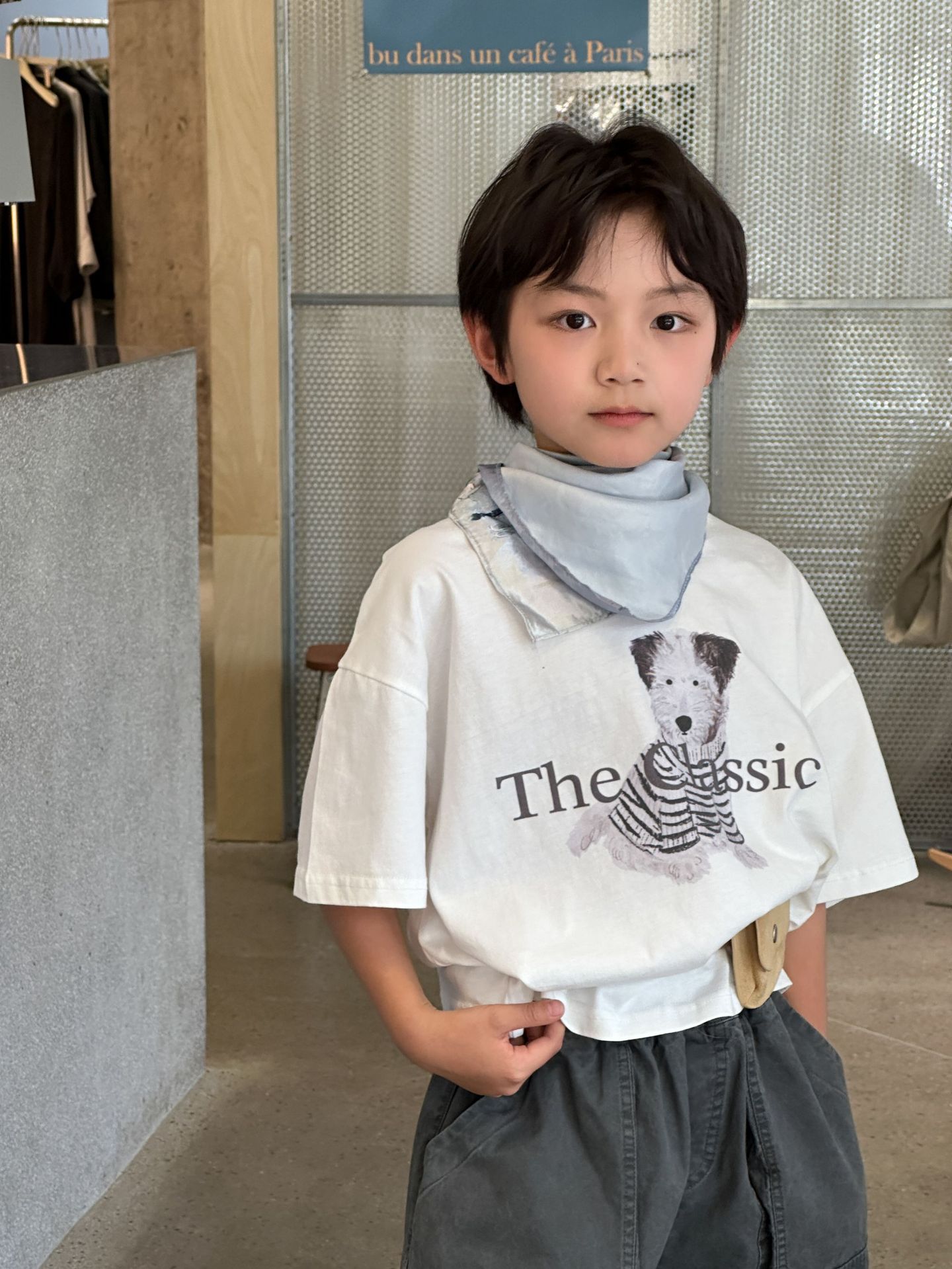 【90-150】Tシャツ 可愛い 犬柄 プリント カジュアル 半袖 トップス - 画像 (7)