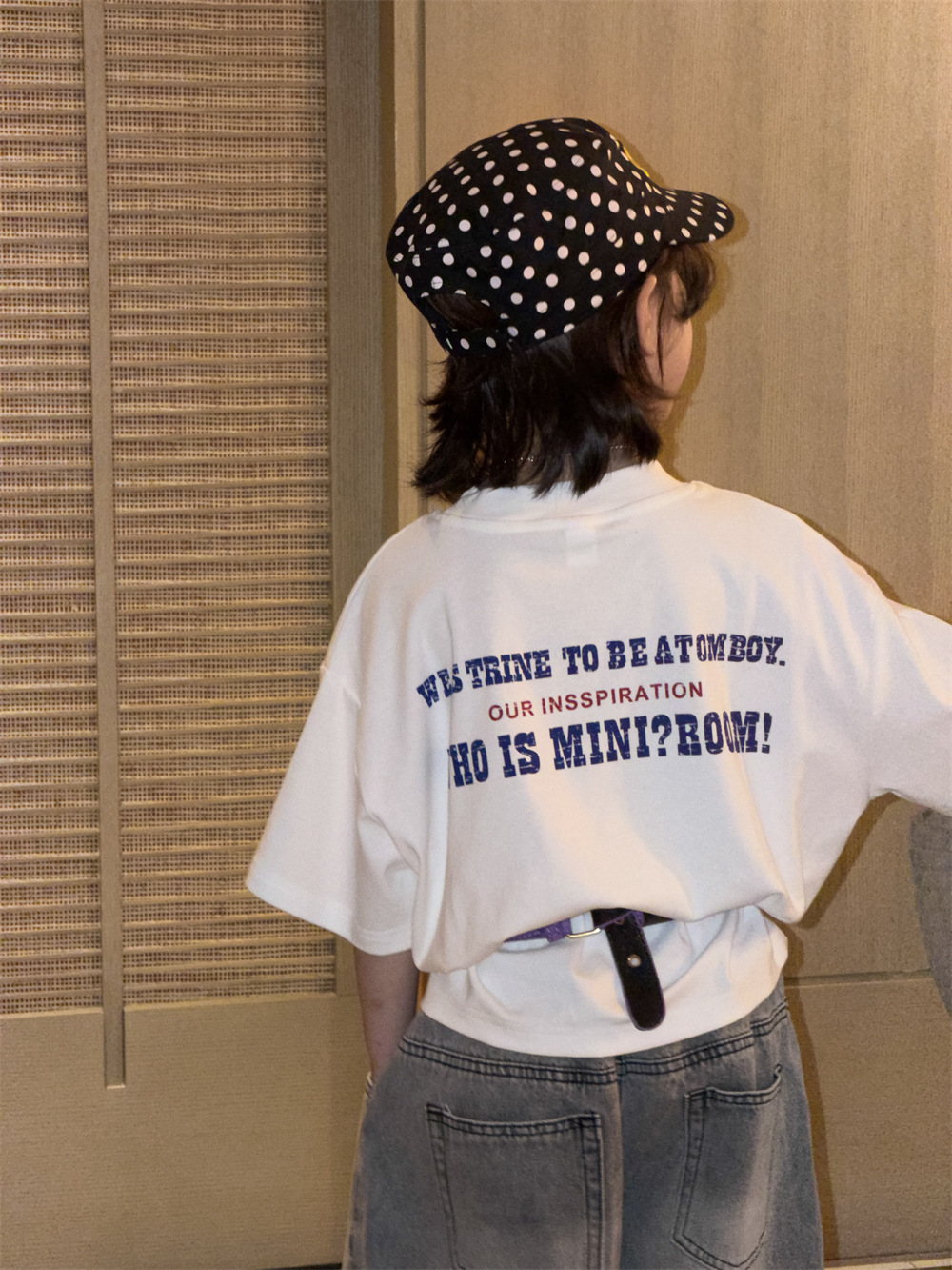 【90-150】Tシャツ 半袖 キッズ バックプリント 男女兼用 ゆったり カジュアル トップス 子供服 - 画像 (6)