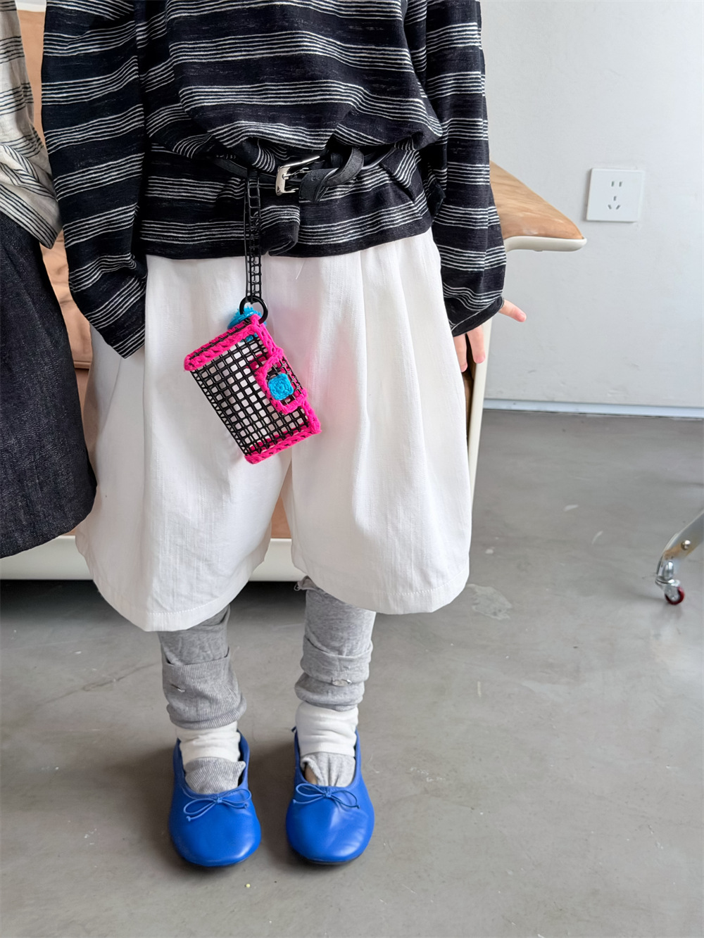 【90-150】デニムハーフパンツ 男女兼用 五分丈 ゆったり カジュアル 韓国風 子供服 - 画像 (7)