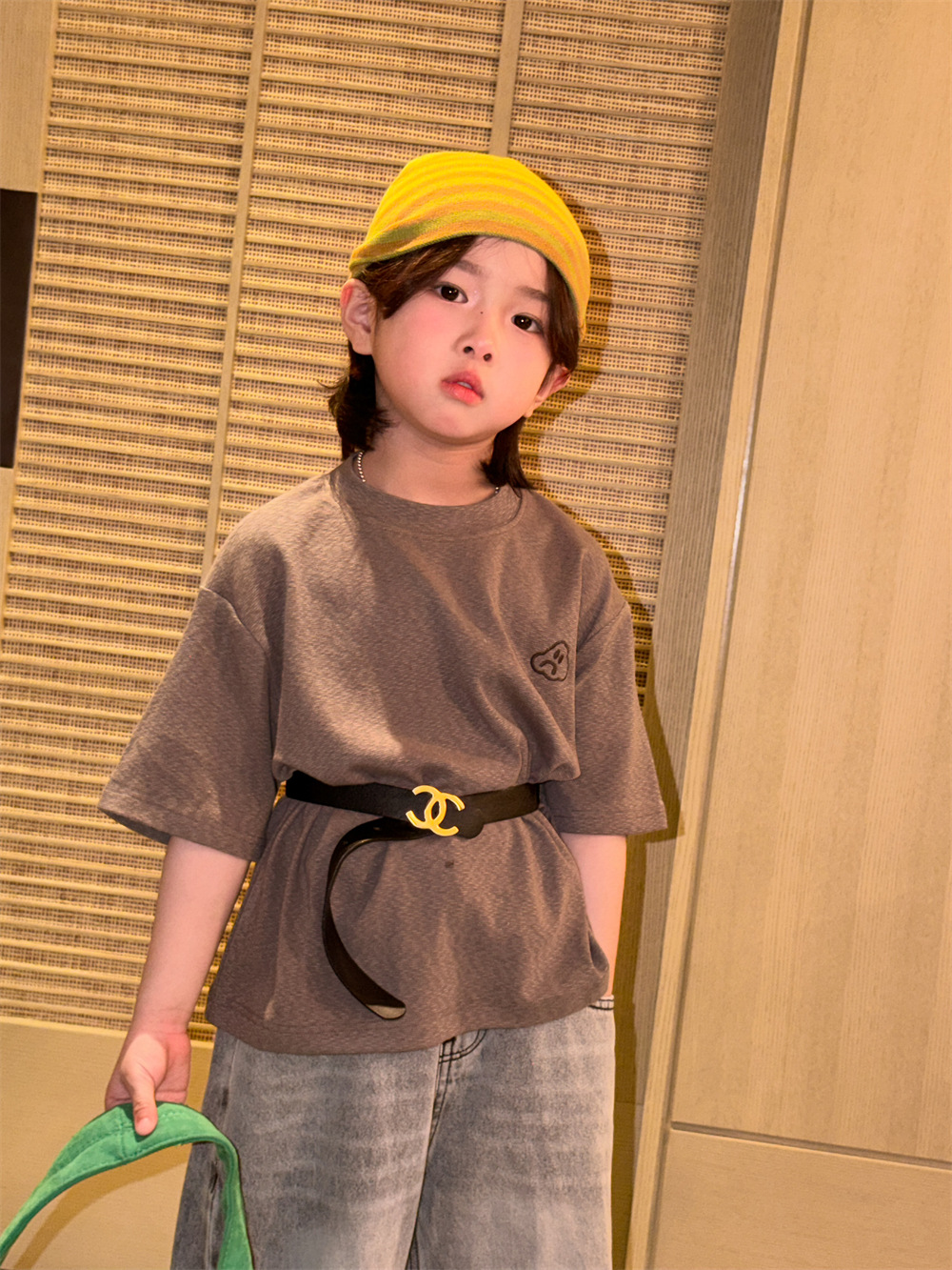 【90-150】Tシャツ 半袖 合わせやすい 刺繍 肌に優しい トップス - 画像 (8)