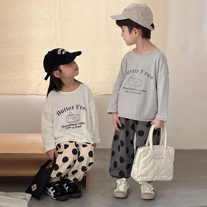 【80-150】長袖Tシャツ デザートプリント シンプル 定番 兄妹お揃い - 画像 (6)