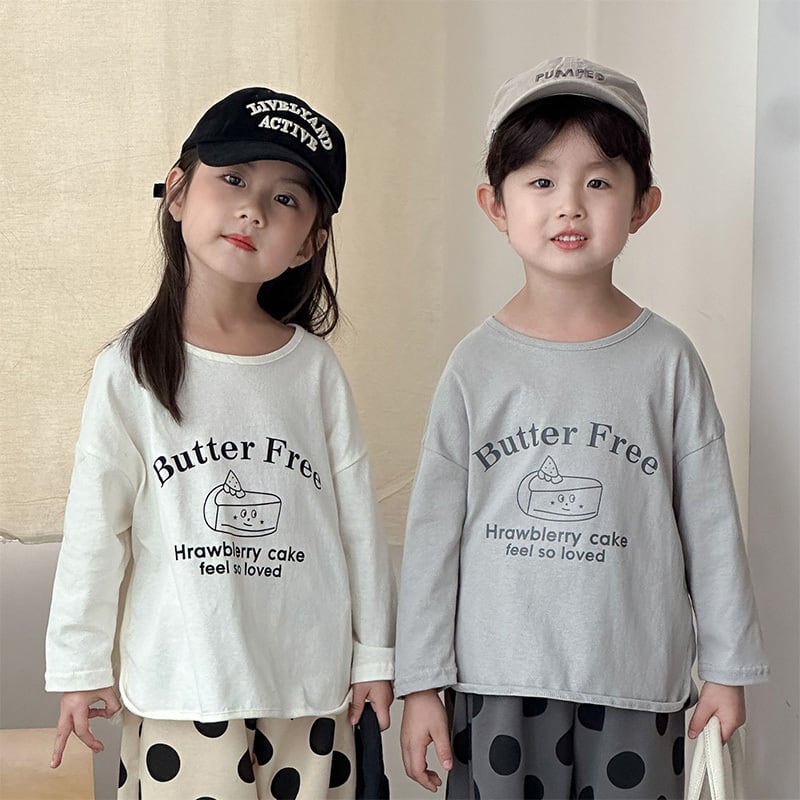 【80-150】長袖Tシャツ デザートプリント シンプル 定番 兄妹お揃い - 画像 (3)