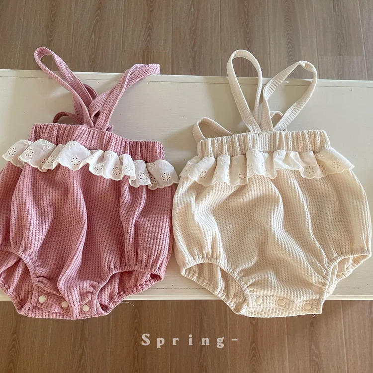 【73-90cm】ロンパース or トップス フリルレース 可愛い ベビー服