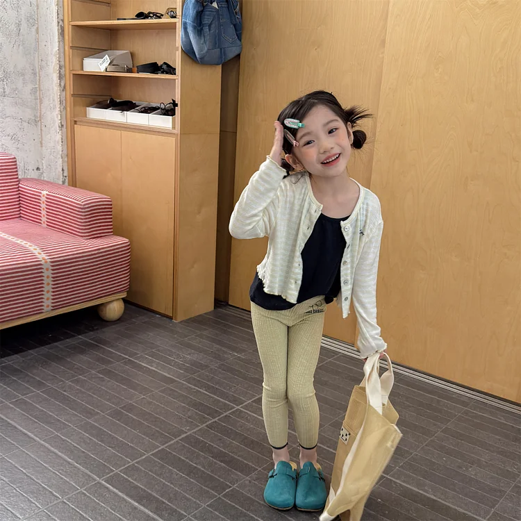 【80-130】レギンス フラワリブ シンプル 履きやすい 女の子 ボトムス - 画像 (18)