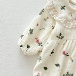 【66-90】ロンパース プリンセス 小花 可愛い ベビー服 - 画像 (9)