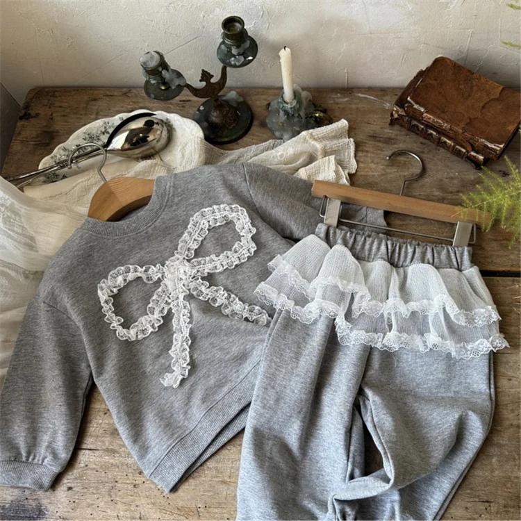 【73-100】トップス or パンツ or セットアップ リボン ルーズ 着心地良い - 画像 (4)