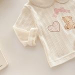 【73-120】トップスorボトムス 可愛い クマハート 女の子 - 画像 (16)