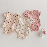 【66-90】ロンパース 蝶結び リブ 可愛い 肌触り良い 赤ちゃん - 画像 (14)