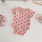【66-90】ロンパース 蝶結び リブ 可愛い 肌触り良い 赤ちゃん - 画像 (17)