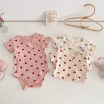 【66-90】ロンパース 蝶結び リブ 可愛い 肌触り良い 赤ちゃん - 画像 (18)