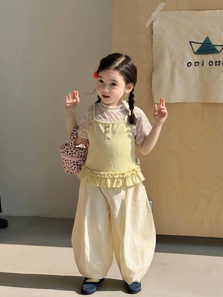 【90-140cm】キャミソール or インナー or パンツ 女の子 おしゃれ フリルデザイン