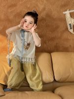 【90-140】Tシャツ or パンツ 女の子 クマ柄 可愛い