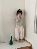 【90-150】Ｔシャツ or パンツ 女の子 丸襟 ナチュラル - 画像 (4)