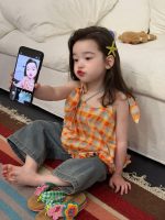 【90-140】キャミソール or デニムパンツ 女の子 チェック柄 - 画像 (6)